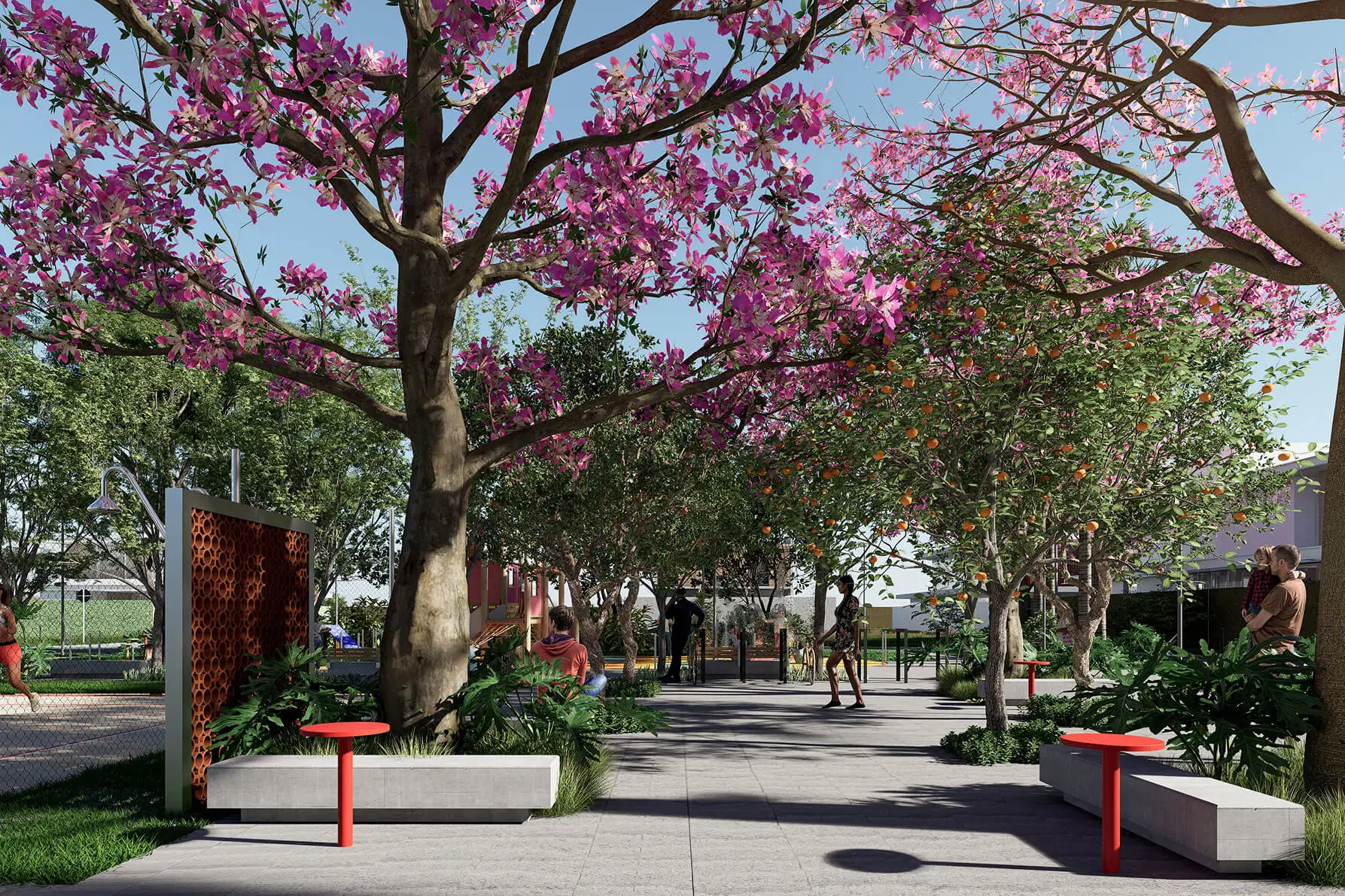 Paisagismo Cerrado Calliandra